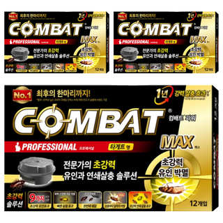 컴배트 파워 바퀴용 유인살충제 타게트형, 12g, 3개