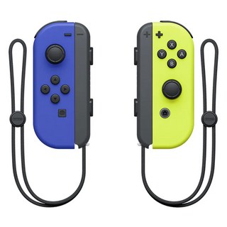 Nintendo 任天堂 SWITCH Joy-Con 左右手控制器, 藍色 + 螢光黃, 1組