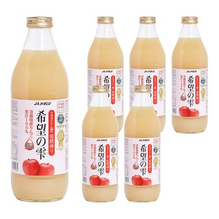 JA 青森農協 希望的雫蘋果汁, 1L, 6瓶