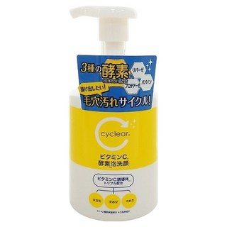 Cyclear 熊野 維他命C 酵素 洗面幕斯, 300ml, 1瓶