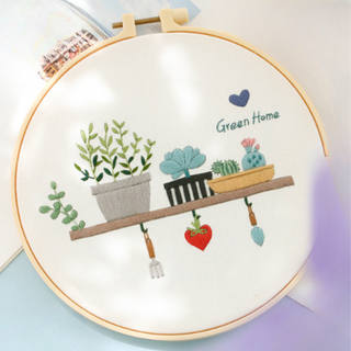 Simple Line 法式刺繡 DIY 套組, 1套, 層架