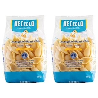 DE CECCO 得科 大貝殼麵, 500g, 2包
