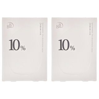 BB AMINO 科研 10%煙醯胺嫩白面膜 提亮膚色, 3片, 2盒