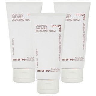 INNISFREE 台灣公司貨 火山泥毛孔調理洗面乳, 150g, 3條