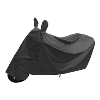 防水機車套 素色有耳款, 黑色
