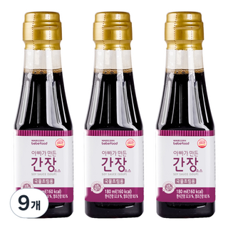 베베푸드 아빠가 만든 간장 소스 국물조림용, 180ml, 9개, 깊은맛
