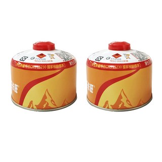 K-ONE 卡旺 高山瓦斯罐, 氣化效果優良, 便攜設計, 適合戶外旅行/露營/燒烤活動, 230g, 2罐