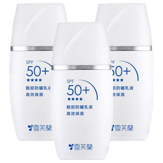 雪芙蘭 臉部防曬乳液 高效保濕 超微粒 防曬因子 SPF 50+, 30g, 3瓶