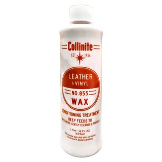 Collinite 柯林 皮革塑膠清潔蠟 No.855, 皮革和乙烯基護理蠟, 473ml, 1瓶