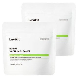 라비킷 로봇청소기 클리너 세정제 타블렛형, 60g, 2개