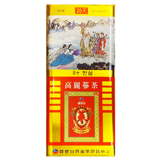 華齊堂 韓官封 20天老庄高麗蔘茶 台灣製造, 3g, 30包, 1盒