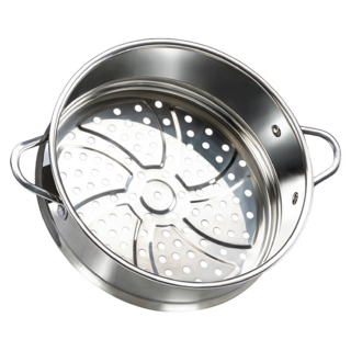 MOLIJIA 魔力家 M1812 不鏽鋼蒸籠, #304不鏽鋼材質, 22cm, 1個