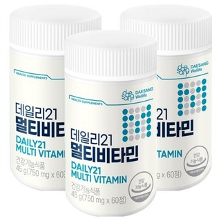 대상웰라이프 데일리21 멀티비타민 60p, 45g, 3개