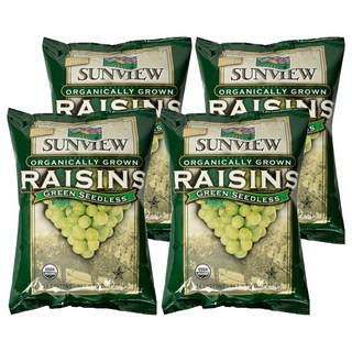 無籽綠葡萄乾點心包, 198g, 4個