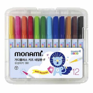 monAmi Gardiplus 兒童姓名筆F 12色組, 混合色, 1套