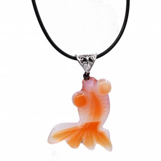 婆娑起舞紅瑪瑙金魚墜鍊 40g