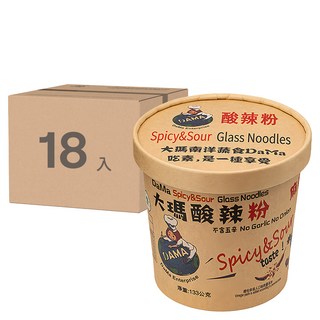 DaMa 大瑪南洋蔬食 酸辣粉 全素 133g, 18入