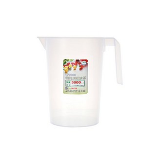 KEYWAY 日常標準量水杯, 霧面透明, 5L, 1個