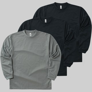 어반티 남녀공용 스포츠 기능성 드라이 라운드 긴팔 쿨티셔츠 3장 세트