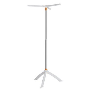 三角折疊易收納落地晾衣架, White