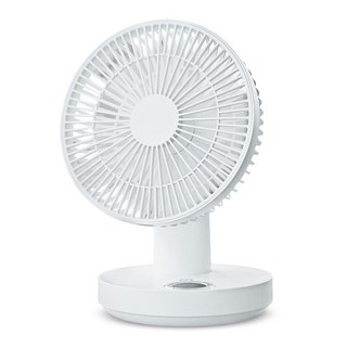 오아 턴에어 미니 탁상용 무선 선풍기, OFN-058WH, 화이트