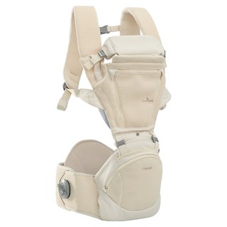 아이엔젤 올인원 닥터다이얼 폴드 에어 힙시트 아기띠, 베이지