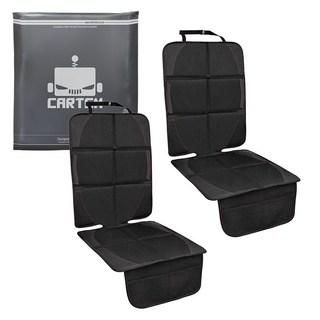 CARTEM 汽車安全座椅防滑保護墊 CT139, 黑色, 2入