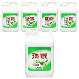 台塑生醫 洗寶 環保洗潔精, 4kg, 5桶
