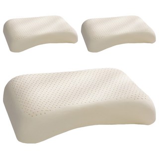 J-bedtime 床寢時光 100%泰國原料天然按摩乳膠枕頭 Q9653, 平面帝王, 3個