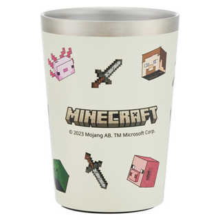 Skater 真空不鏽鋼保溫杯 直徑86 x 120mm, Minecraft Explore More, 400ml, 1個