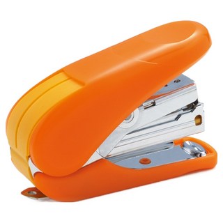 PLUS 普樂士 輕鬆訂迷你機 ST-010AH 手掌大小 PPC用紙 20張 裝2排針 附針1000支, 橘色, 1個