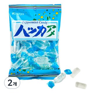 카수가이 하카향 아메 박하사탕, 147g, 2개