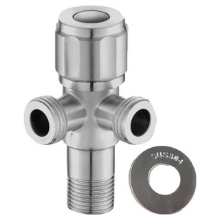 LEADER 麗達 304不鏽鋼 陶瓷芯 垂直一進二出 三角凡而, 1個