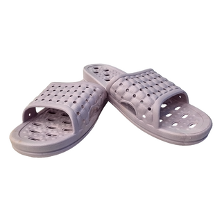 LASSLEY 蕾絲妮 鏤空排水浴室拖鞋 女款, 紫色, 1雙