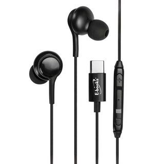 E-books Type C入耳式線控耳機 SS43 曜岩黑, E-EPA248