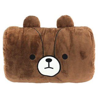 英國熊 暖手抱枕 (不含耳朵), 30 x 12 x 19cm, 棕色