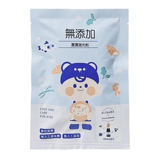 Hibebe 無添加寶寶豬肉鬆, 台灣豬, 無防腐劑, 無人工色素, 無味精, 60g, 1包