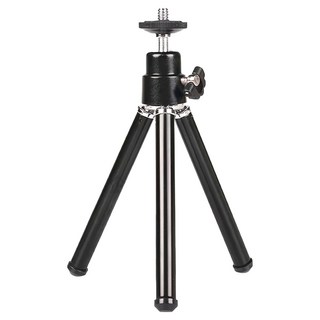 嘉鴻關係企業 多功能三腳架 鋁合金材質 2節 伸縮高度140mm, 黑色, 1個