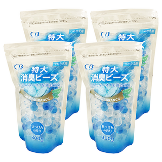 EMO CB 特大型消臭珠，300g，晨露清香補充包，強力消臭, 4包