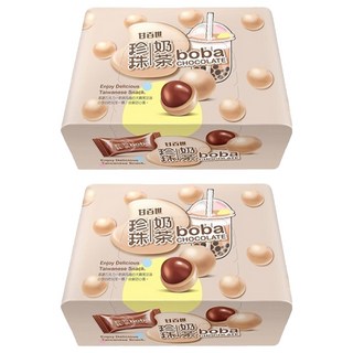 甘百世 珍珠奶茶巧克力糖 超夯甜點 香甜幸福滋味, 70g, 2盒