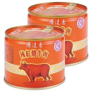廣達香 辣紅燒牛肉, 不添加防腐劑、味素, 精選優質牛肉, 210g, 2罐