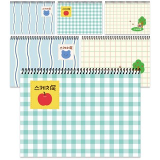 DGRM 대용량 스케치북 130g 랜덤발송, 8절, 6개, 36매