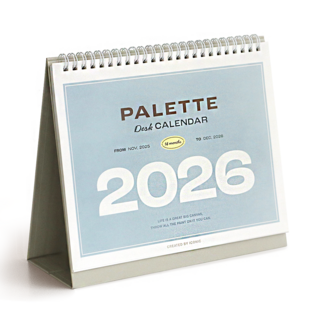 ICONIC 2026 Palette桌上型月曆桌曆, 1個, 混合色