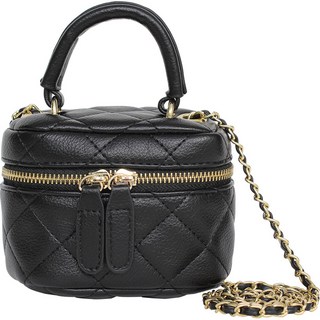 Mikon 女士迷你鏈條手提斜背包 MTZ51622, 黑色