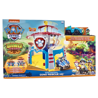 PAW PATROL 汪汪隊立大功 恐龍救援音效變形總部 附樂樂 + 越野車, 1盒