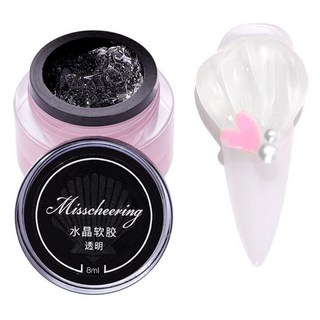 Misscheering 透明美甲水晶凝膠 KJ_01_01, 透明, 1罐, 8ml