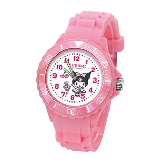 Sanrio 三麗鷗兒童手錶，日本原裝機芯，電腦精細彩色印刷錶面, 庫洛米, 殼寬(含龍頭)3.6cm + 錶帶長23.5cm, 1個