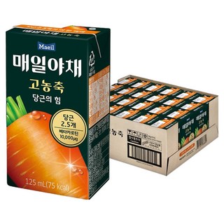 매일야채 고농축 주스 당근의 힘, 125ml, 24개