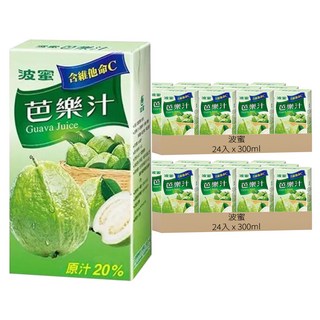 波蜜 含C芭樂汁, 300ml, 48入
