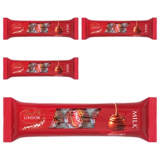 Lindt 瑞士蓮 LINDOR Lint Lindor牛奶巧克力 3入, 37g, 4個